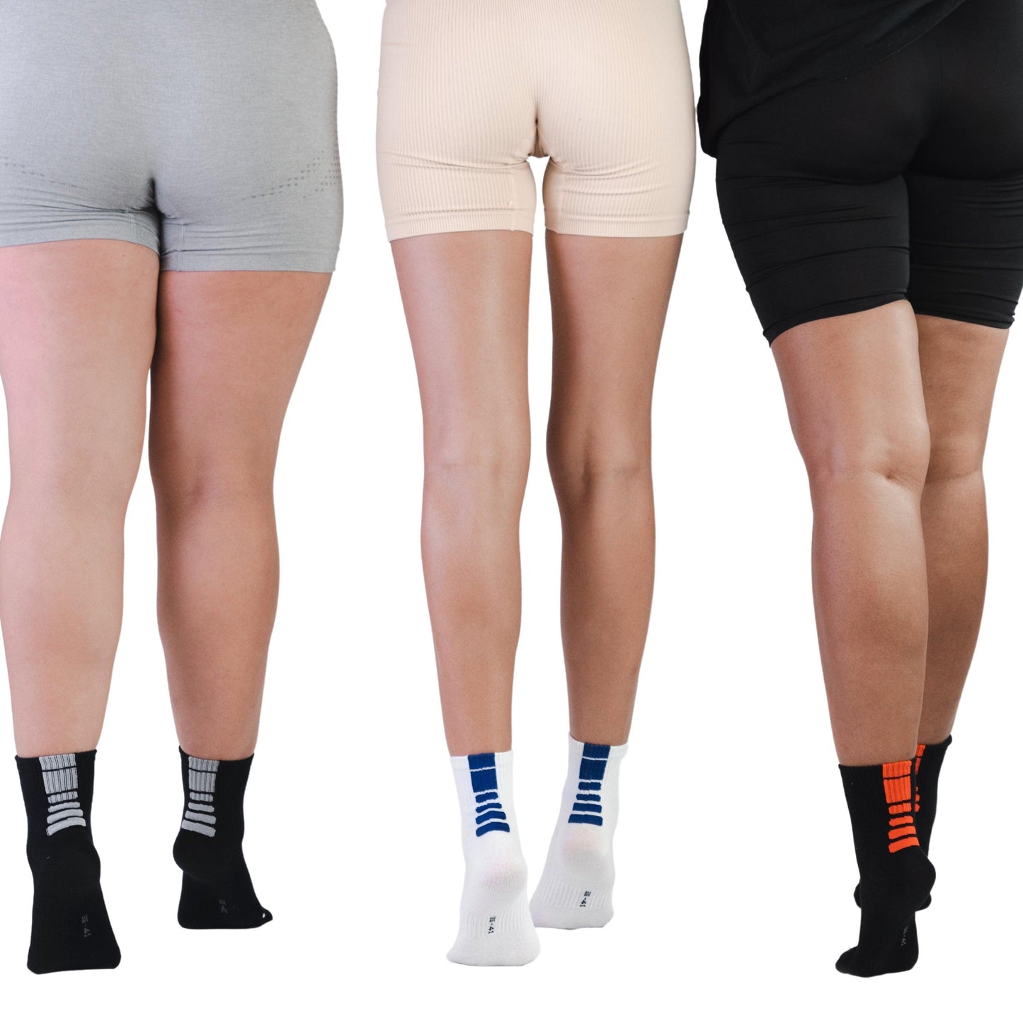 MVA | Pack de 3 Pares Surtidos de Calcetines Unisex Deportivos | Ricos en Algodón | Altos - Underwear Essentials