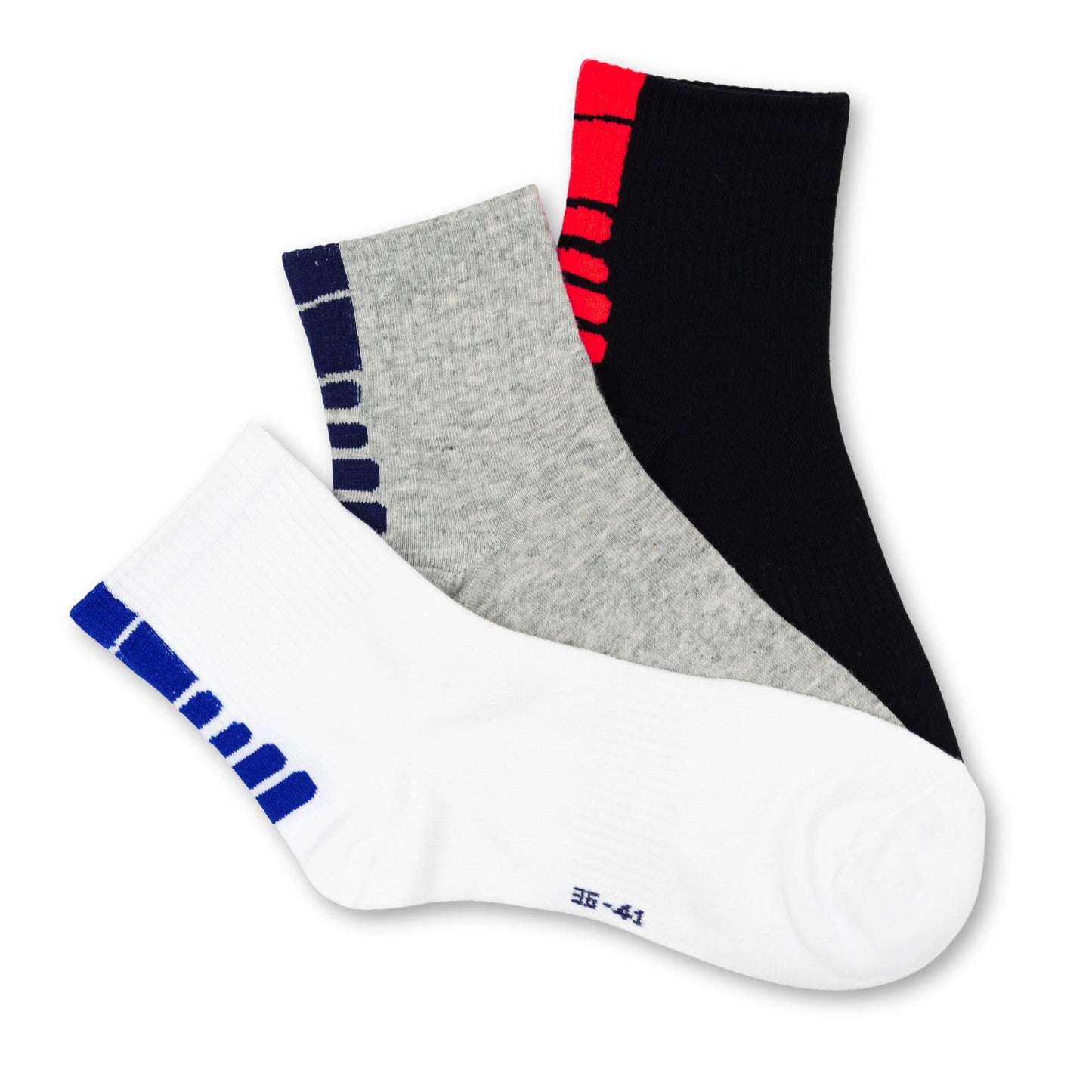 MVA | Pack de 3 Pares Surtidos de Calcetines Unisex Deportivos | Ricos en Algodón | Altos - Underwear Essentials