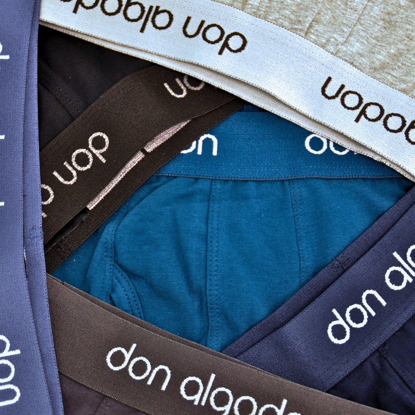 Don Algodón Premium | Pack de 6 Boxers Lisos para Hombre | Transpirables | 6 Colores Diferentes - Underwear Essentials