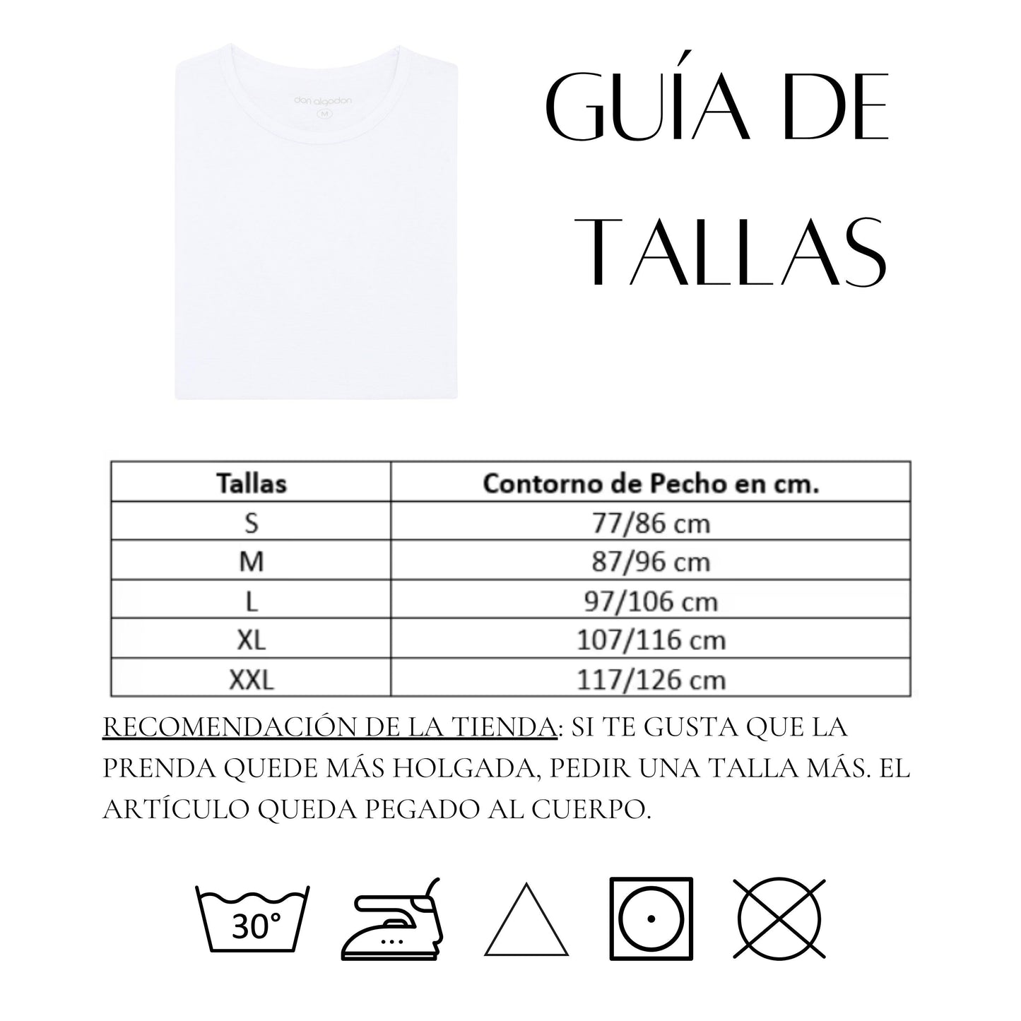 Don Algodon | Pack de 3 Camisetas Interior Blanca Unisex | 100% Algodón - Underwear Essentials