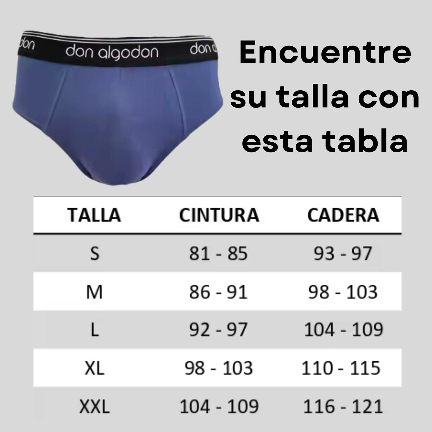Don Algodon | Pack 6 Slips para Hombre Suaves | Transpirables y Resistentes | 1 Unidad por Color - Underwear Essentials