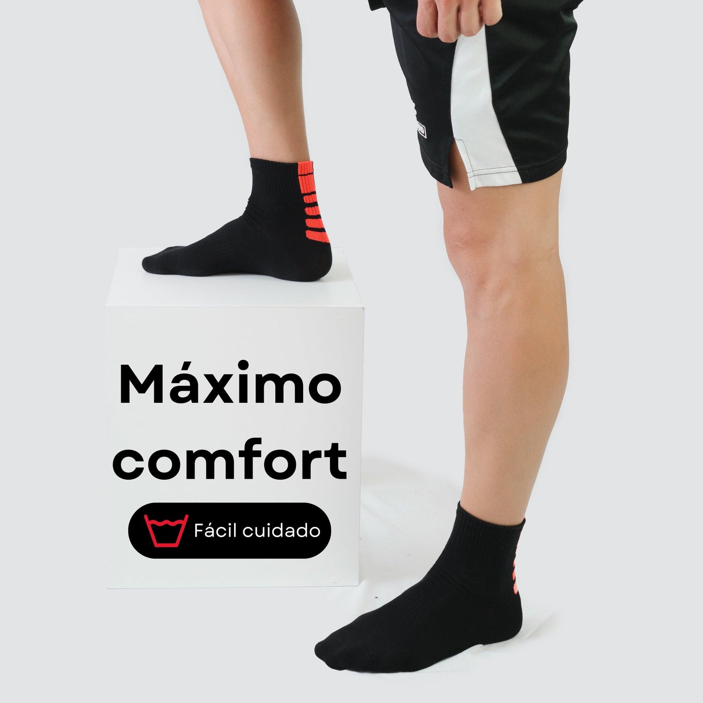 MVA | Pack de 3 Pares Surtidos de Calcetines Unisex Deportivos | Ricos en Algodón | Altos - Underwear Essentials