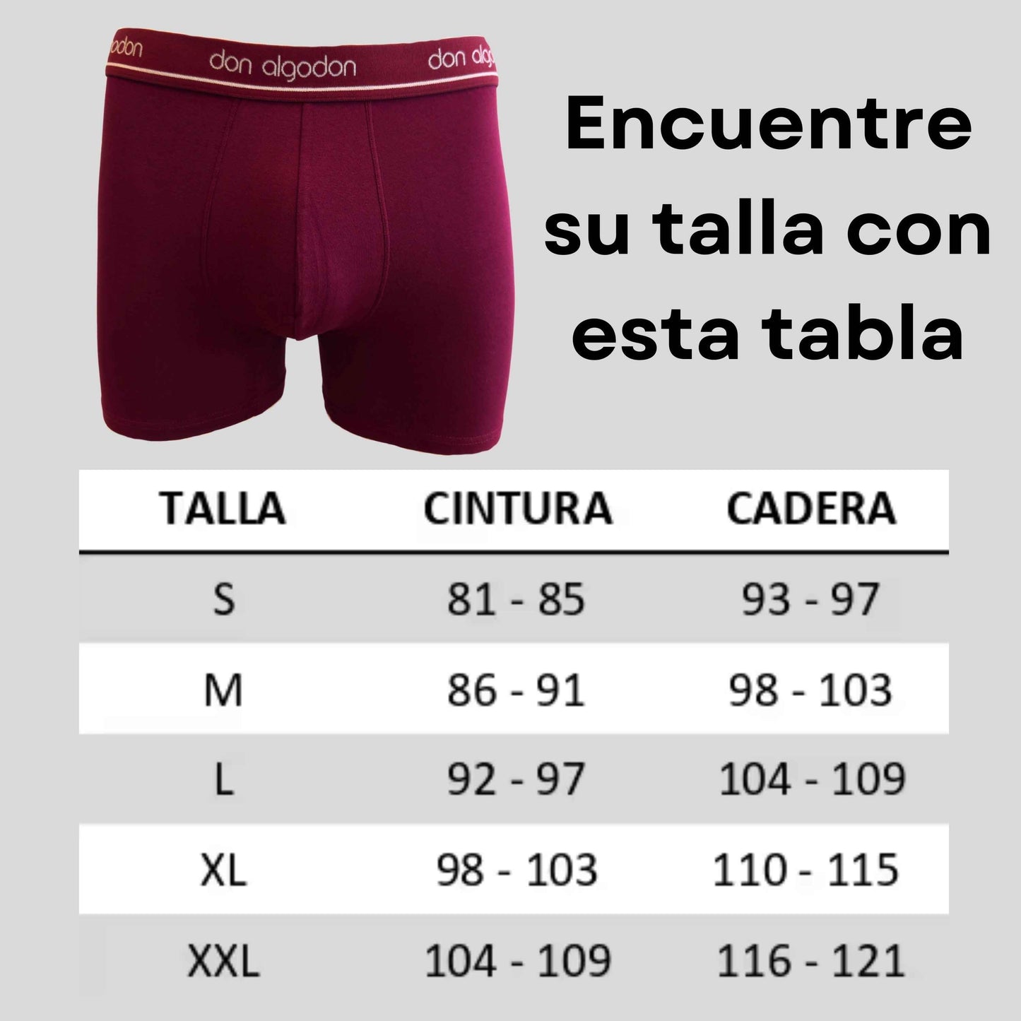 Don Algodon | Pack 6 Boxers para Hombre | Suaves y Transpirables