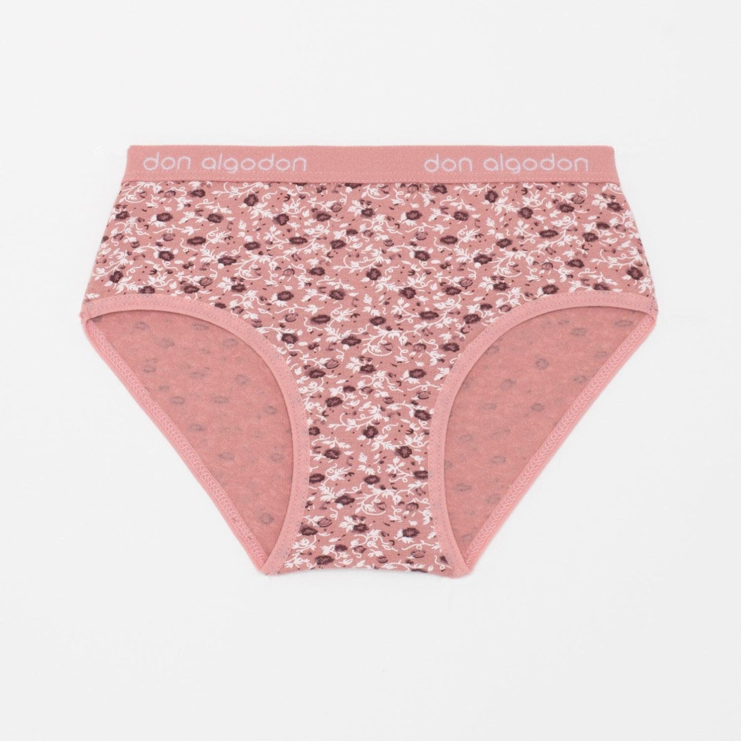 Don Algodon Kids | Pack 6 Braguitas Lisas y Estampadas de Flores Niña | Transpirables - Underwear Essentials