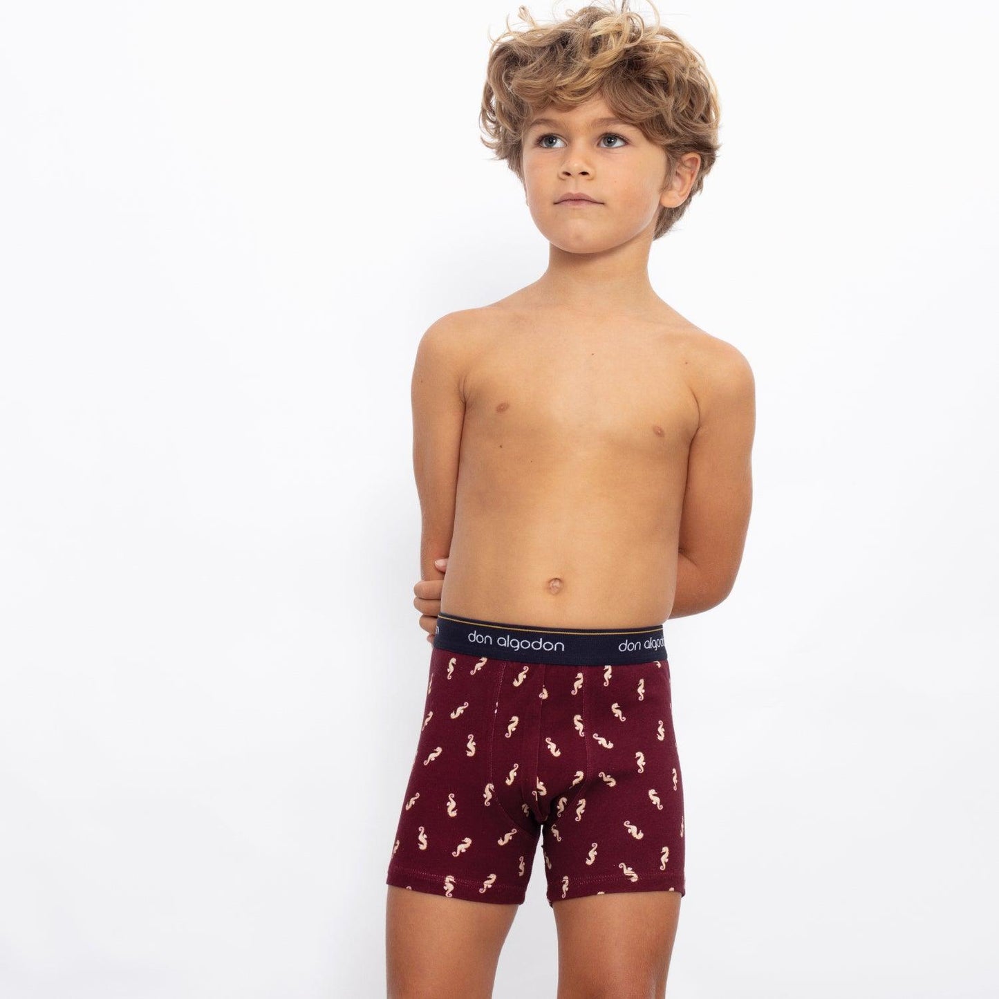 Don Algodon Kids | Pack 12 Boxers Niño Lisos y Estampados de Animales | Calzoncillos Transpirables - Underwear Essentials
