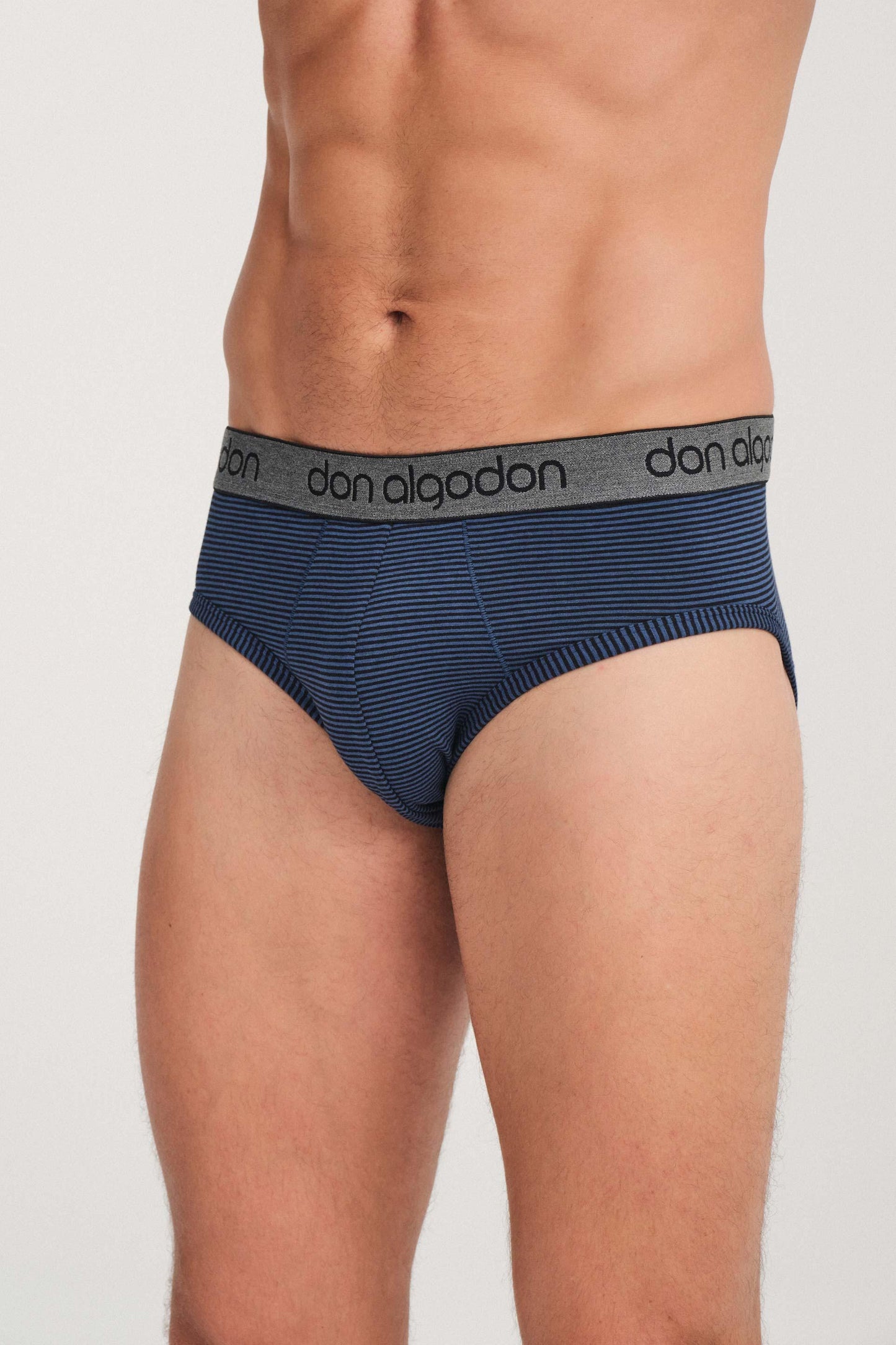 Don Algodon | Pack 6 Slips para Hombre | Lisos y Rayas | Transpirables - Underwear Essentials