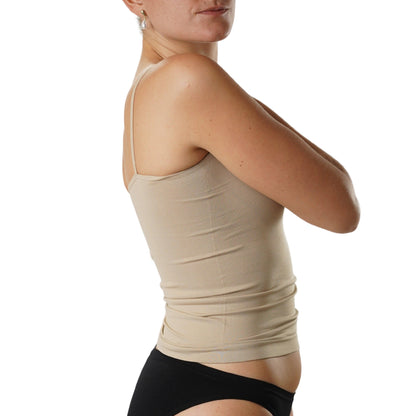 FEVI | Pack de 6 Camisetas de Tirantes en 1 o 3 Colores: Blanco, Negro, Beige | Talla Única de la S a la L - Underwear Essentials