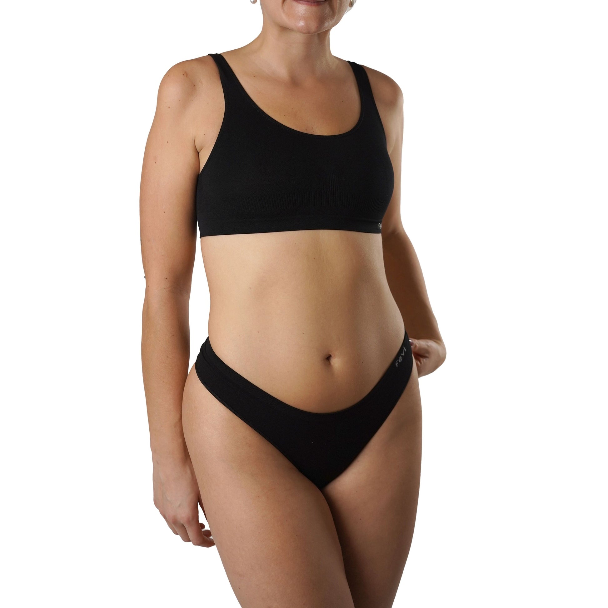 FEVI Pack de 3 Tangas Sin Costuras, Lencería Cómoda, Suave y Transpirable, Tangas Mujer con Acabado Fino Que No Marca, Talla Única M/L