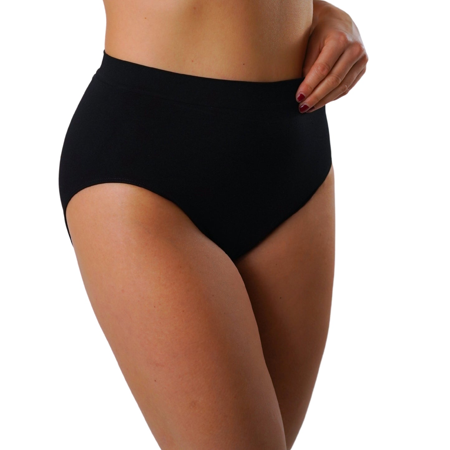 FEVI | Pack de 6 Bragas Tiro Alto | en 1 o 3 Colores Diferentes; Blanco, Negro y Beige | Reductoras