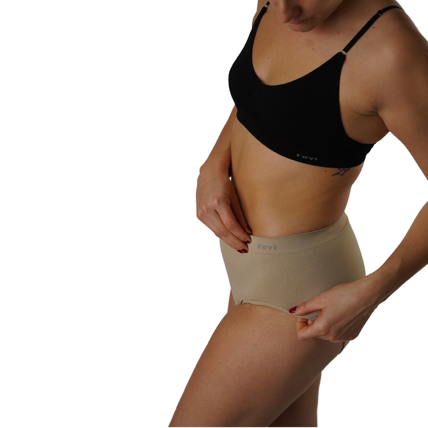 FEVI Pack de 3 Braguitas Mujer Sin Costuras Tiro Medio-Alto | Lencería Cómoda, Suave y Transpirable | Acabado Fino Que No Marca