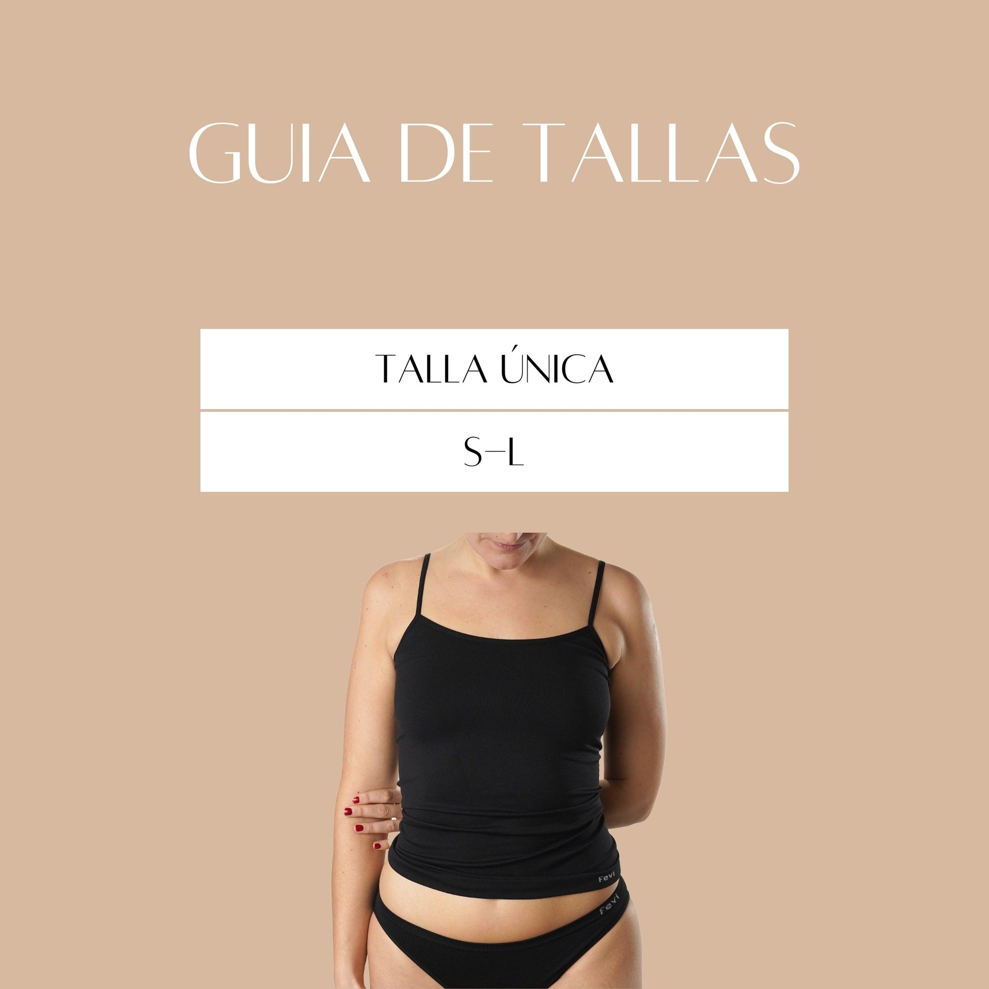 FEVI | Pack de 6 Camisetas de Tirantes en 1 o 3 Colores: Blanco, Negro, Beige | Talla Única de la S a la L - Underwear Essentials