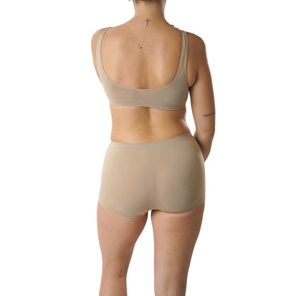 FEVI | Pack de 12 Culottes en 1 o 3 colores diferentes: Negro, Blanco y Beige | Talla única - Underwear Essentials