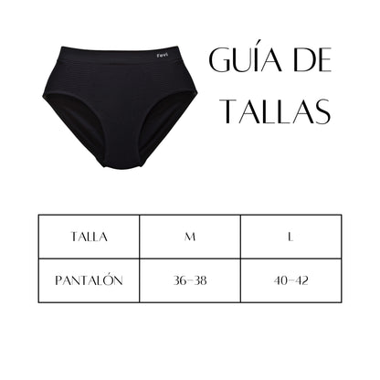 FEVI Pack 3 Bragas Faja Tiro Alto Mujer, Compresoras Push Up, Moldeadoras Vientre Plano, Sin Costuras, Alta Elasticidad, Ropa Interior Suave y Cómoda