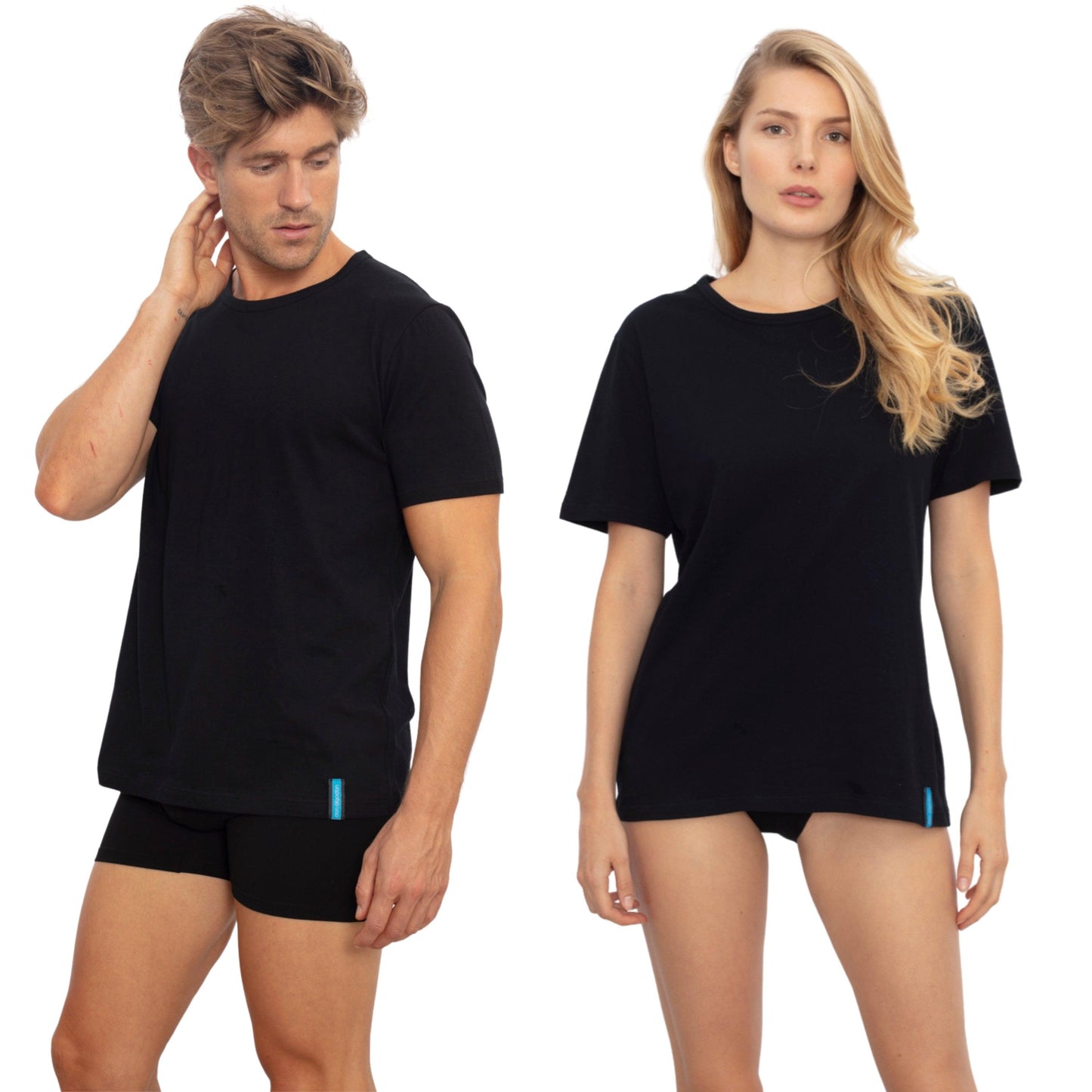 Don Algodon | 1 Camiseta Interior Negra Unisex | 100% Algodón - Underwear Essentials