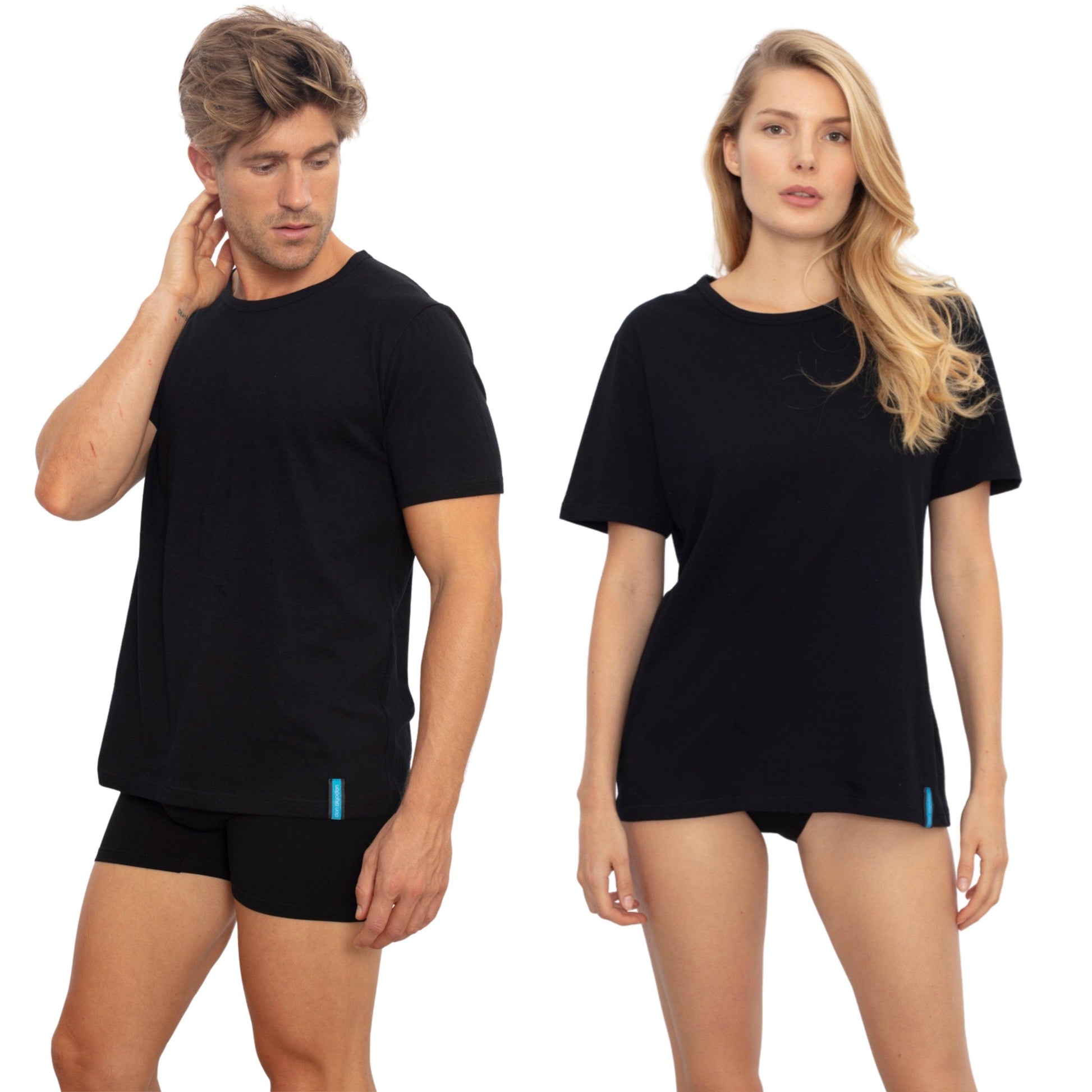 Don Algodon | 1 Camiseta Interior Negra Unisex | 100% Algodón - Underwear Essentials