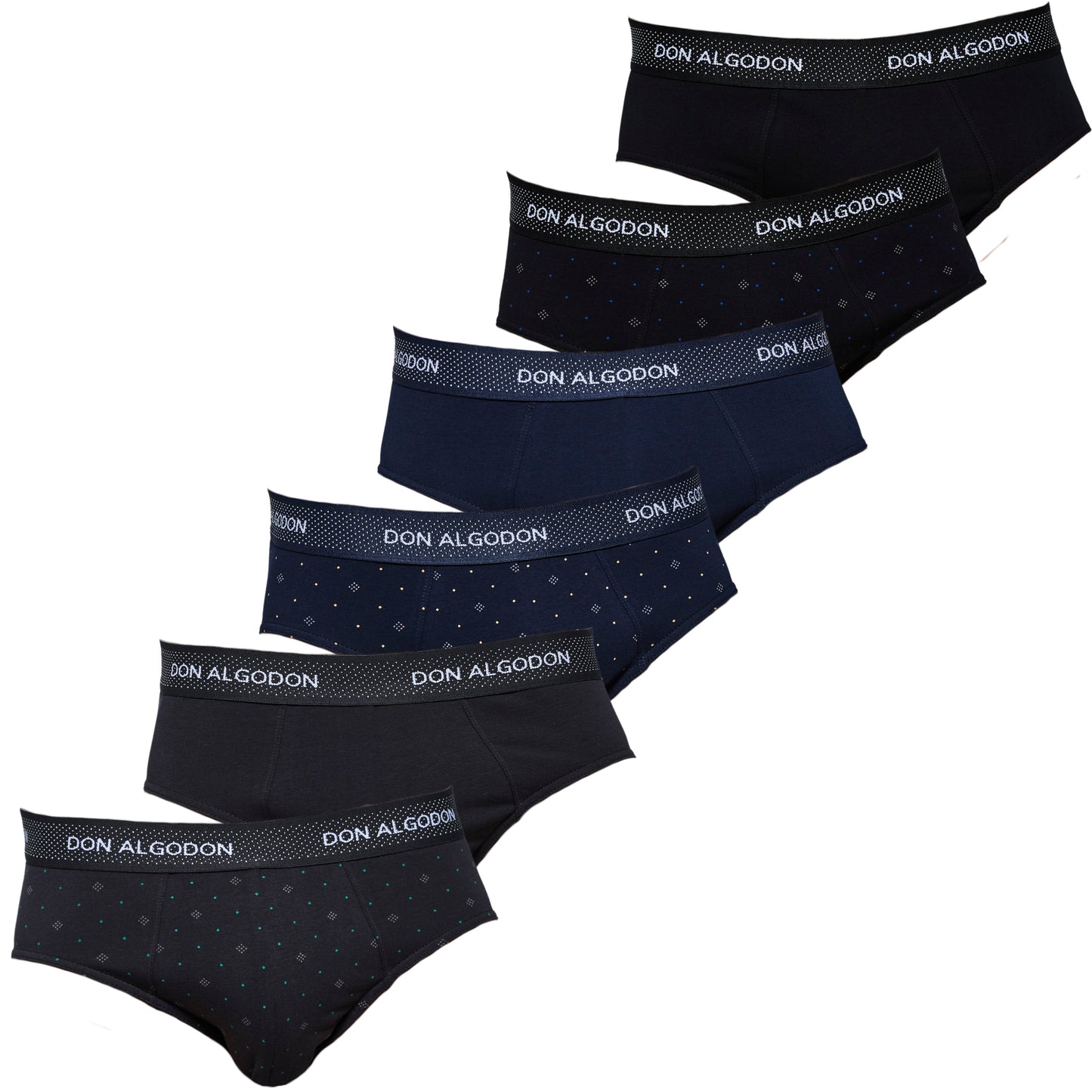 Don Algodon | Pack 6 Slips para Hombre Suaves | Transpirables y Resistentes