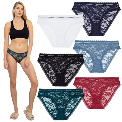 Don Algodon Pack 6 Braguitas Mujer | Suavidad y Comodidad Excepcionales | Transpirables y Resistentes