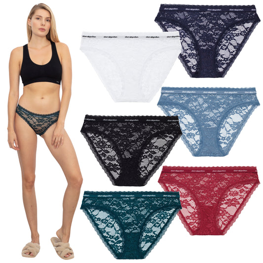 Don Algodon Pack 6 Braguitas Mujer | Suavidad y Comodidad Excepcionales | Transpirables y Resistentes