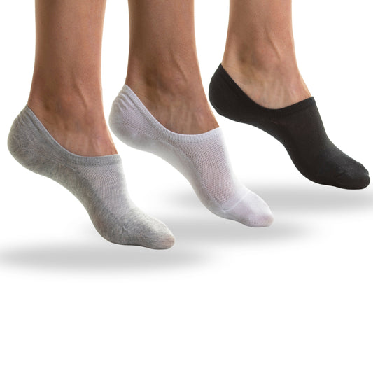 MVA | Pack de 3 Pares de Pinkis Para Hombre | 3 Colores que pueden variar | 85% de Algodón | Transpirables | Talón con Silicona Antideslizante