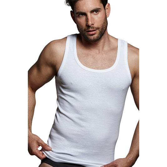 DON ALGODON | Camiseta Interior de Tirantes Blanca | 100% Algodon | Transpirable | 4 Tallas | Se Adapta al Cuerpo | Suave y Confortable | Acabados Reforzados | Hilo Compacto