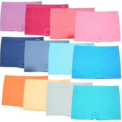 FEVI | Pack de 12 Culottes de 12 colores diferentes | Talla Única - Underwear Essentials