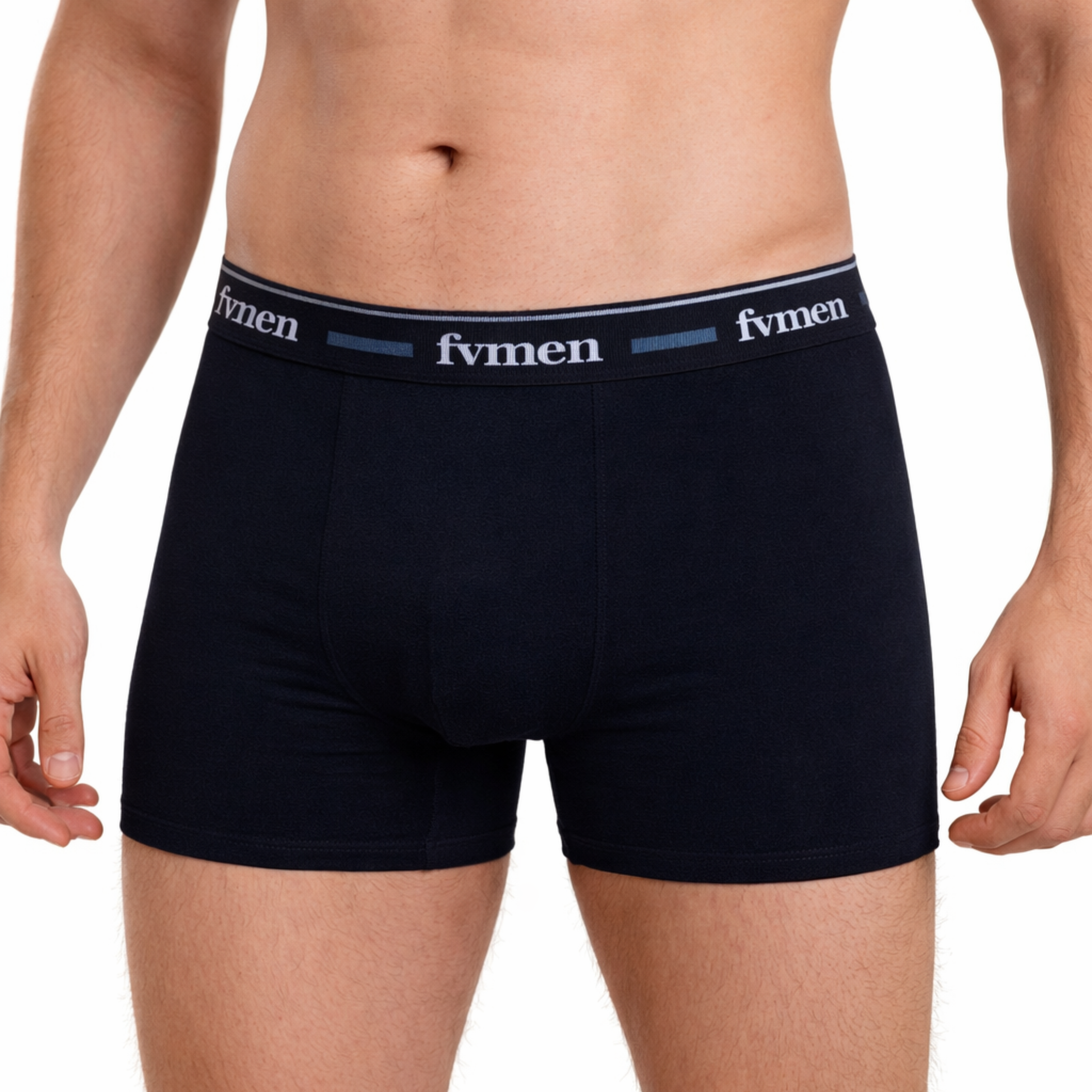 FEVI | Pack 6 Bóxers Hombre Algodón | Colores: Negro, Antracita, Gris, Verde, Marino, Azul