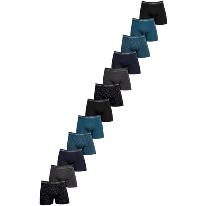 DON ALGODON Pack 12 Bóxers Hombre | Suaves y Transpirables | 2 Unidad por Color | 6 Estampados y 6 Lisos