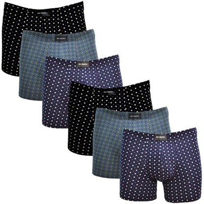 Don Algodon Premium | Pack 6 Boxers Hombre | Diseño estampado y minimalista | Suaves y cómodos para Uso Diario - Underwear Essentials