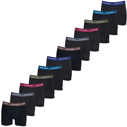 Don Algodon Pack 12 Calzoncillos Hombre Suaves y Transpirables | 2 Unidades por Color | 6 Colores Disponibles