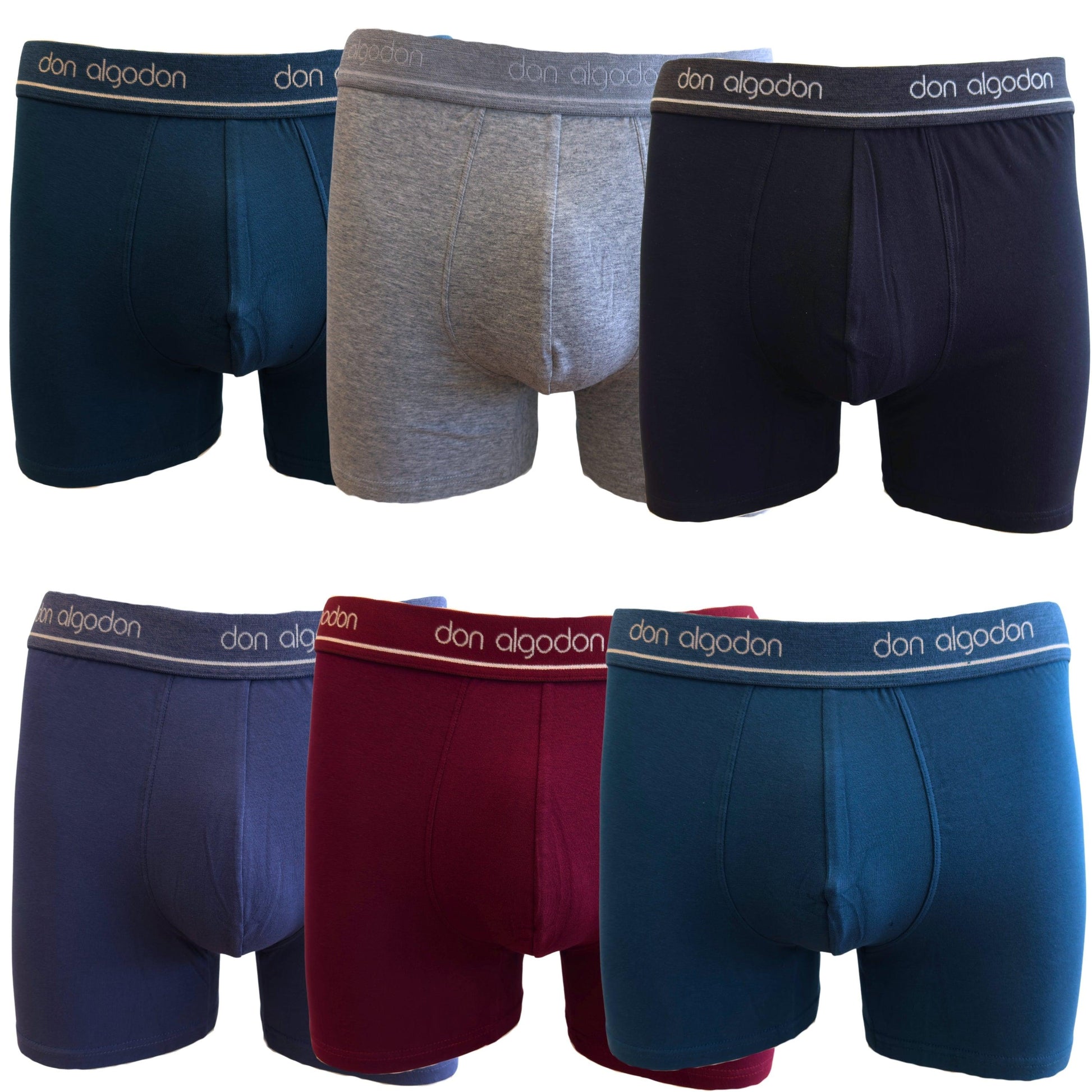 Don Algodon | Pack 6 Boxers para Hombre | Suaves y Transpirables - Underwear Essentials