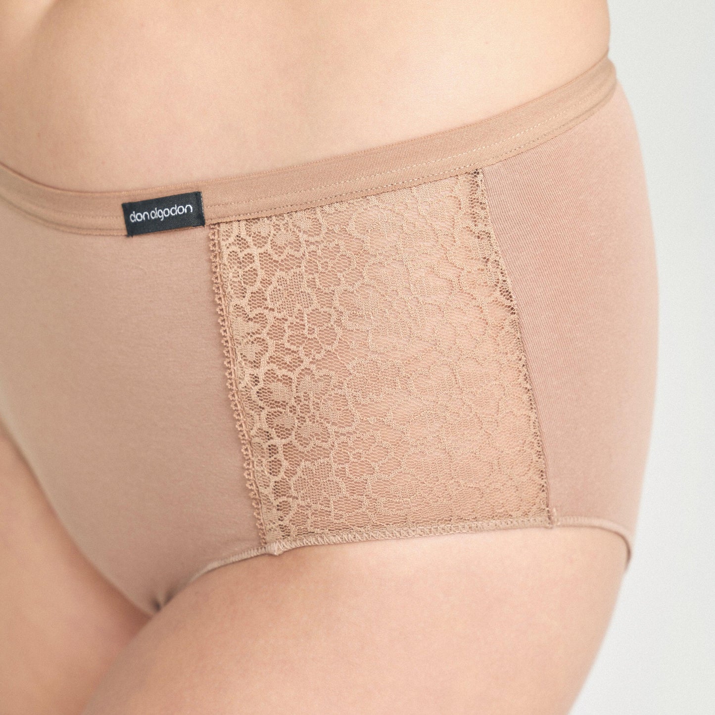 Don Algodon | Pack de 6 Bragas con Cintura de Encaje Tiro Alto | Transpirables - Underwear Essentials