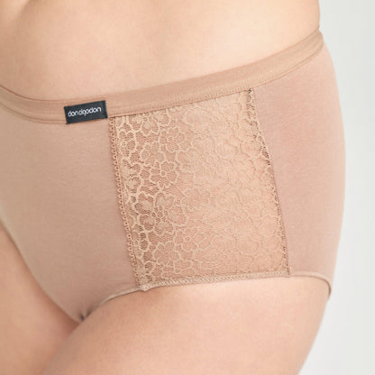 Don Algodon | Pack de 6 Bragas con Cintura de Encaje Tiro Alto | Transpirables - Underwear Essentials