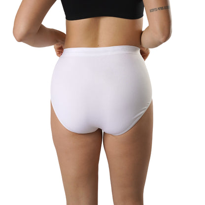 FEVI | Pack de 6 Bragas Tiro Alto | en 1 o 3 Colores Diferentes; Blanco, Negro y Beige | Reductoras