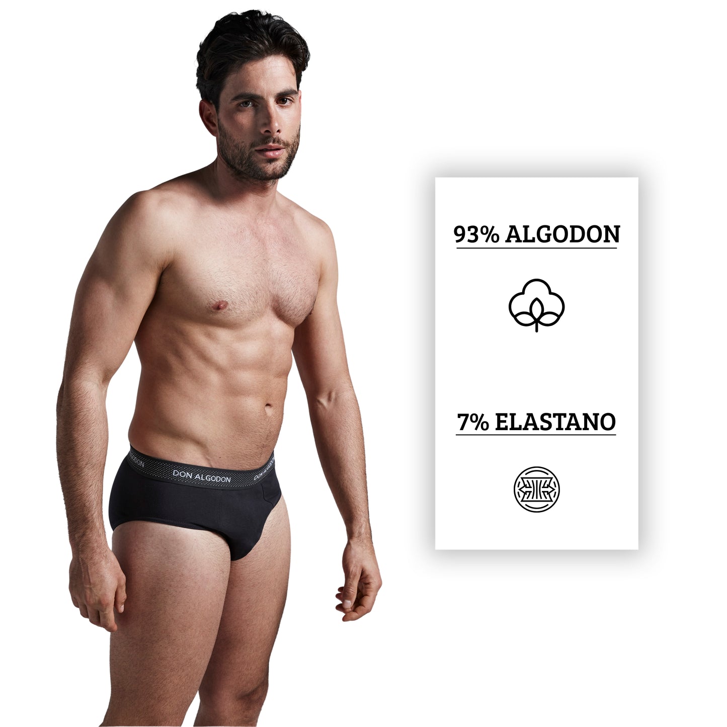 Don Algodon | Pack 6 Slips para Hombre Suaves | Transpirables y Resistentes