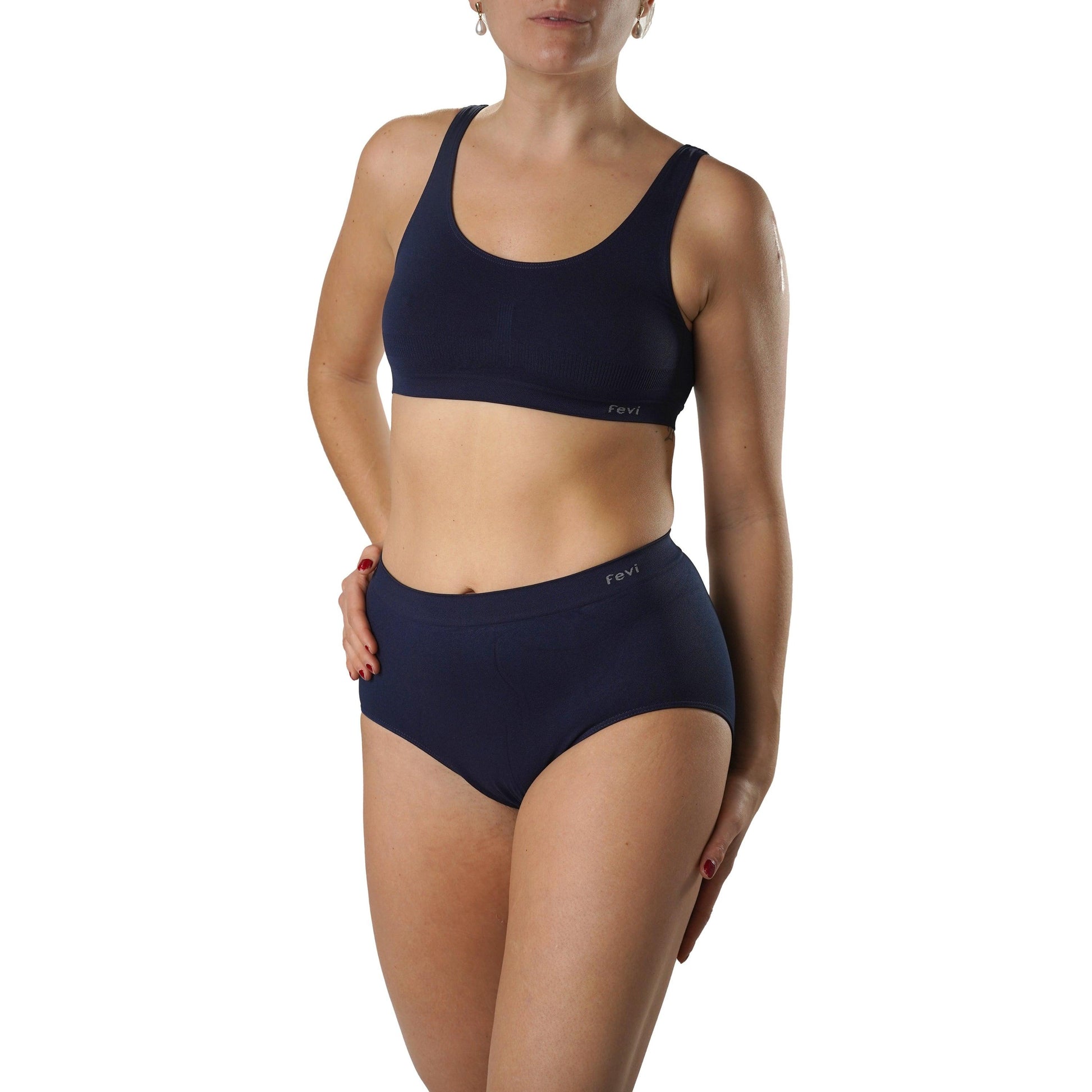 FEVI | Pack de 12 Bragas Tiro Alto | 12 Colores Diferentes | Para Uso Diario - Underwear Essentials