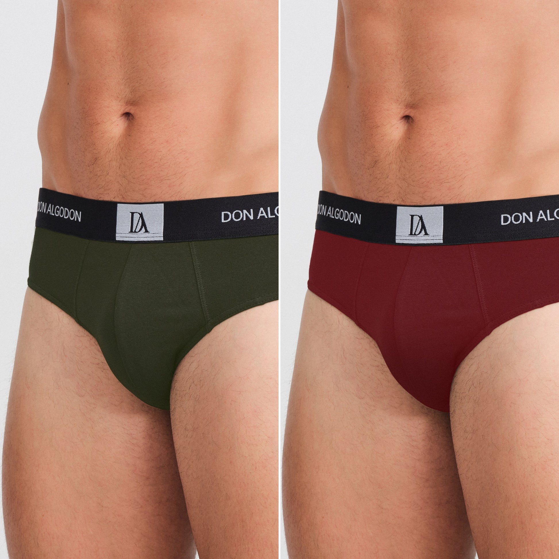 DON ALGODON | Pack de 6 Slips Para Hombre | Cintura Elástica | Cómodos y Transpirables | 6 Colores Diferentes | 5 Tallas: S, M, L, XL, XXL | 93% Algodón - Underwear Essentials