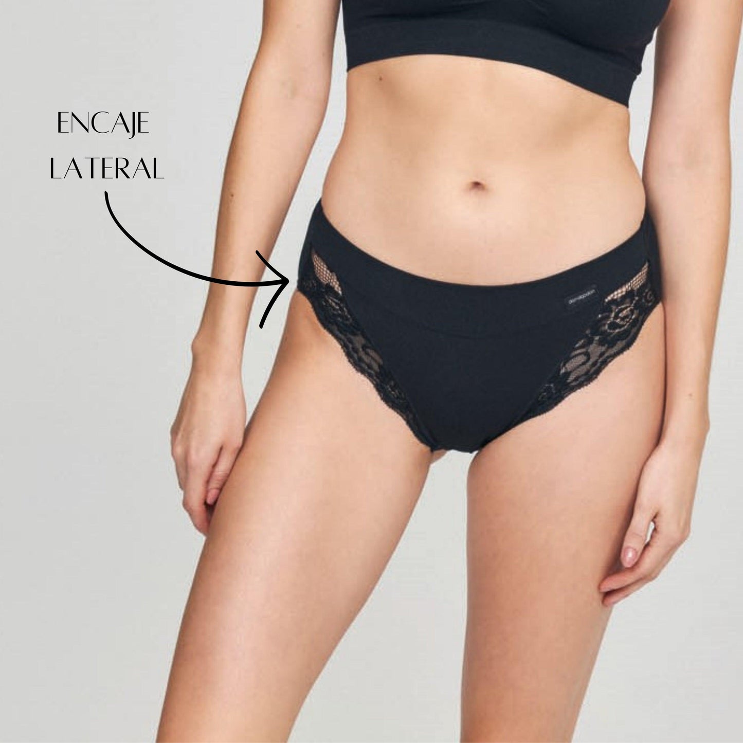 Don Algodon | Pack de 6 Bragas Bikini con Encaje Lateral | Transpirables - Underwear Essentials