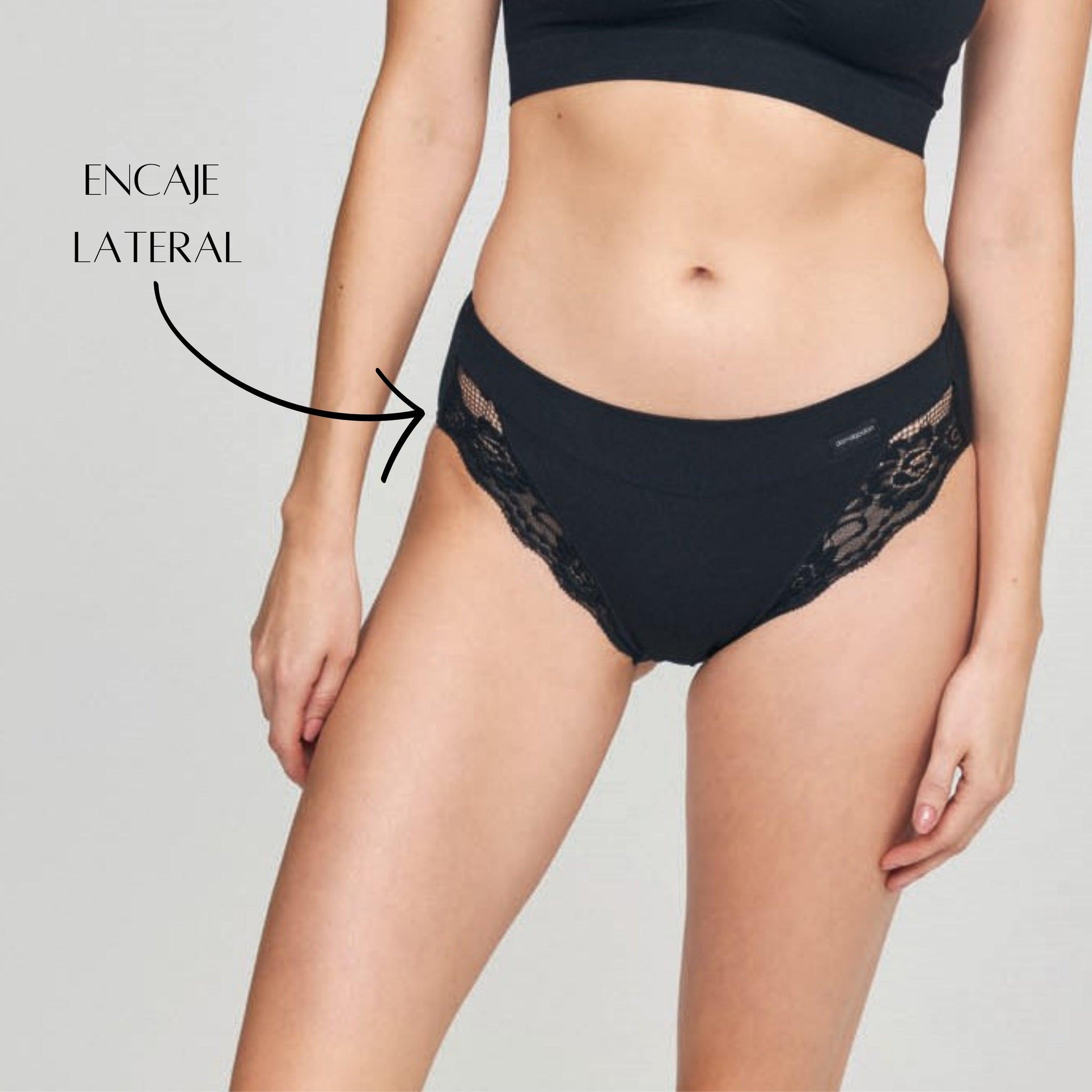 Don Algodon | Pack de 6 Bragas Bikini con Encaje Lateral | Transpirables - Underwear Essentials