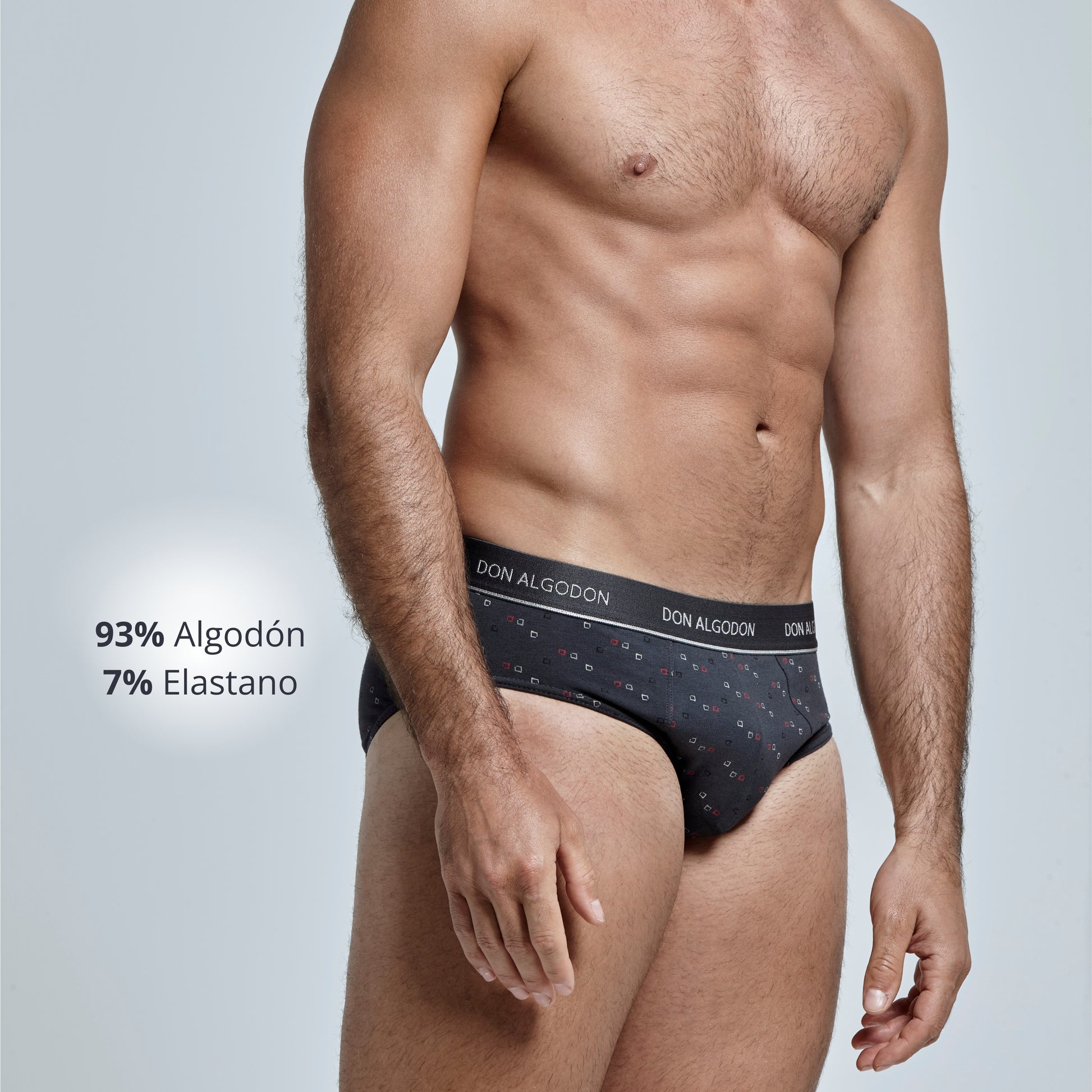 Don Algodon | Pack de 6 Slips Para Hombres Lisos y Estampados | Suaves y Transpirables | 93% Algodon | Para Uso Diario | 5 Tallas Disponibles | Maximo Confort