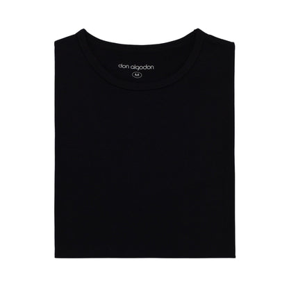 Don Algodon | 1 Camiseta Interior Negra Unisex | 100% Algodón - Underwear Essentials