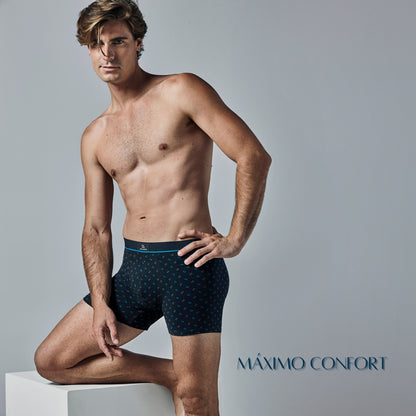 Don Algodon | Pack de 6 Boxers Para Hombre Lisos y Estampados | Suaves y Transpirables | 93% de Algodon | Maximo Confort | Para Uso Diario | 5 Tallas Disponibles