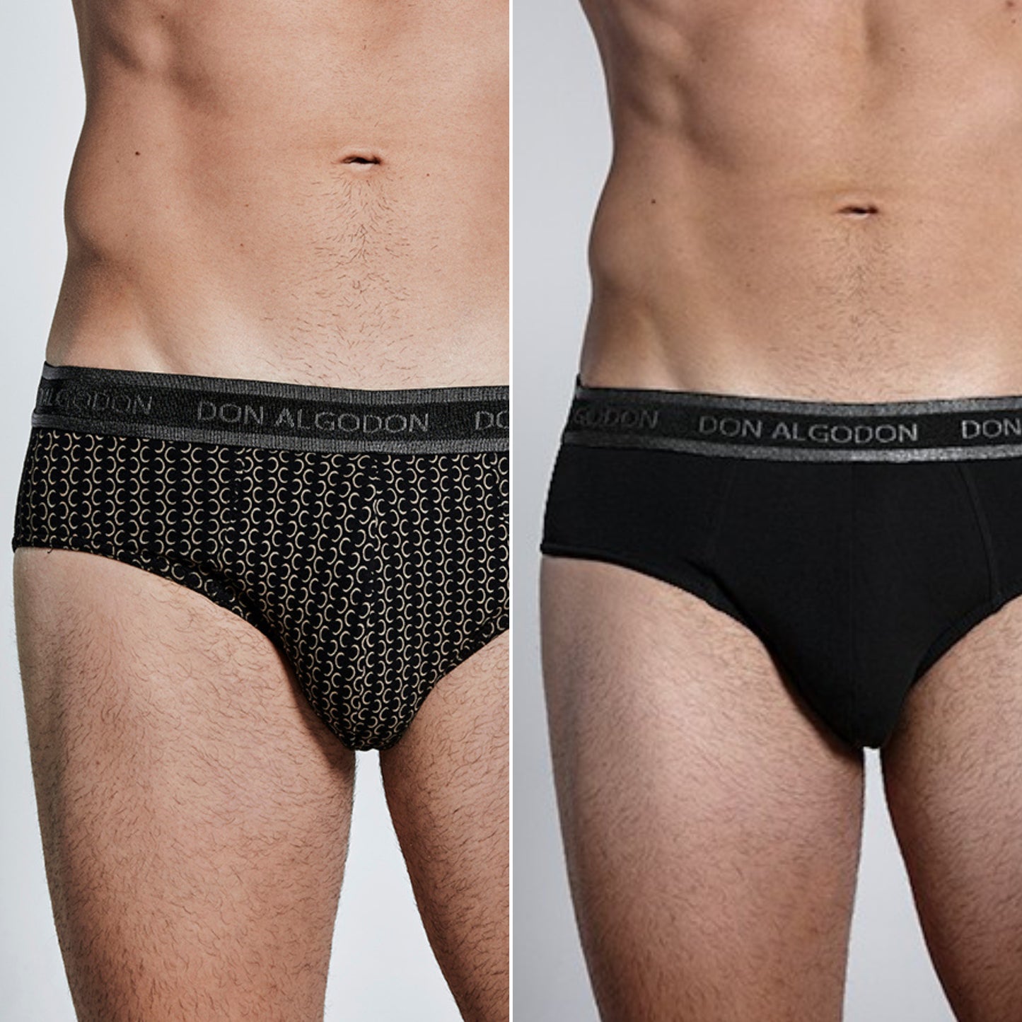 Don Algodon | Pack de 6 Slips Para Hombres Lisos y Estampados | Suaves y Transpirables | 93% Algodon | Para Uso Diario | 5 Tallas Disponibles | Maximo Confort