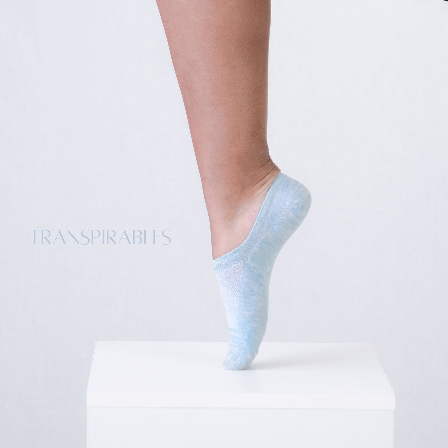 MVA | Pack de 3 Pares de Pinkis Para Mujer | 3 Colores | 85% de Algodón | Transpirables | Talón con Silicona Antideslizante