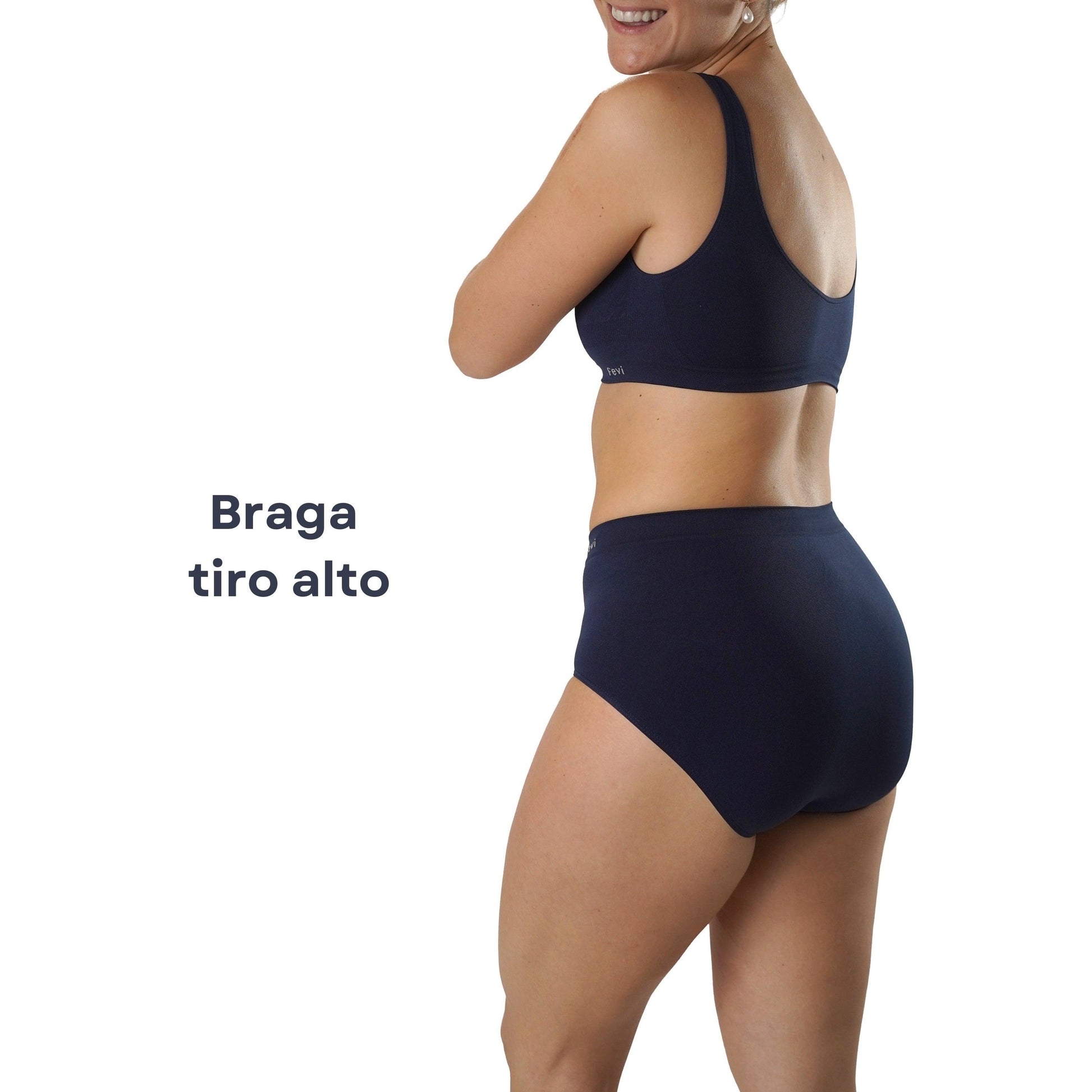 FEVI | Pack de 12 Bragas Tiro Alto | 12 Colores Diferentes | Para Uso Diario - Underwear Essentials