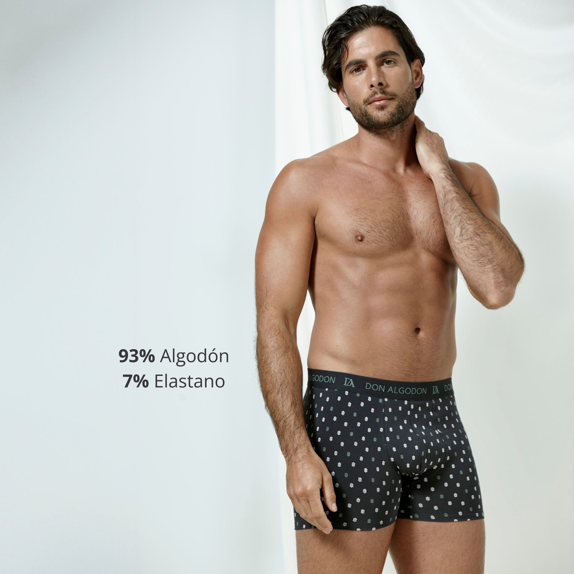 Don Algodon Pack 6 Bóxers Hombre Suaves y Transpirables | 1 Unidad por Color | 3 Estampados y 3 Lisos