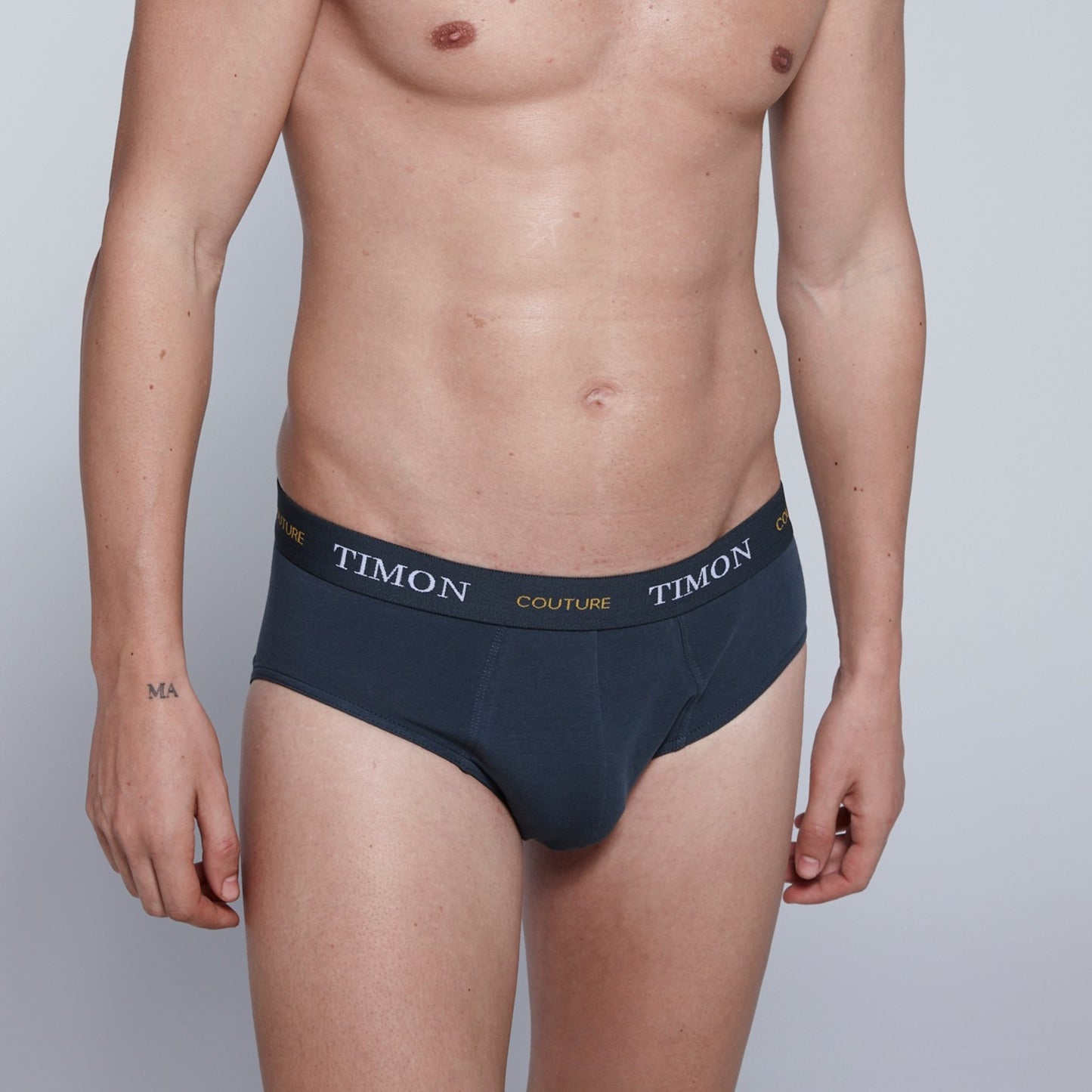 TIMON | Pack de 6 Slips Para Hombre | 93 % Algodón | 3 Colores: Negro, Marino, Verde y 3 Estampados con Anclas | Cintura Elástica | Máximo Confort | 5 Tallas: S, M, L, XL, XXL