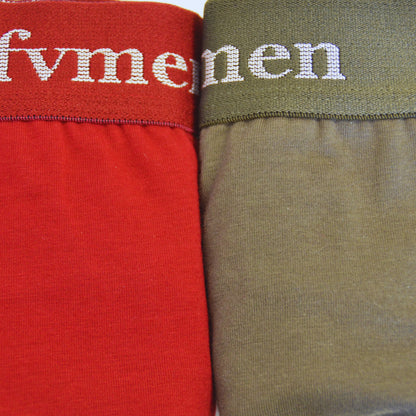 FEVI | Pack de 6 Slips para Hombre | 6 Colores Diferentes: Negro, Azul, Teja, Verde, Verde agua, Gris | Transpirables | 95% Algodón | Cómodos y Suaves | Cintura Elástica | 5 Tallas: S, M, L, XL, XXL
