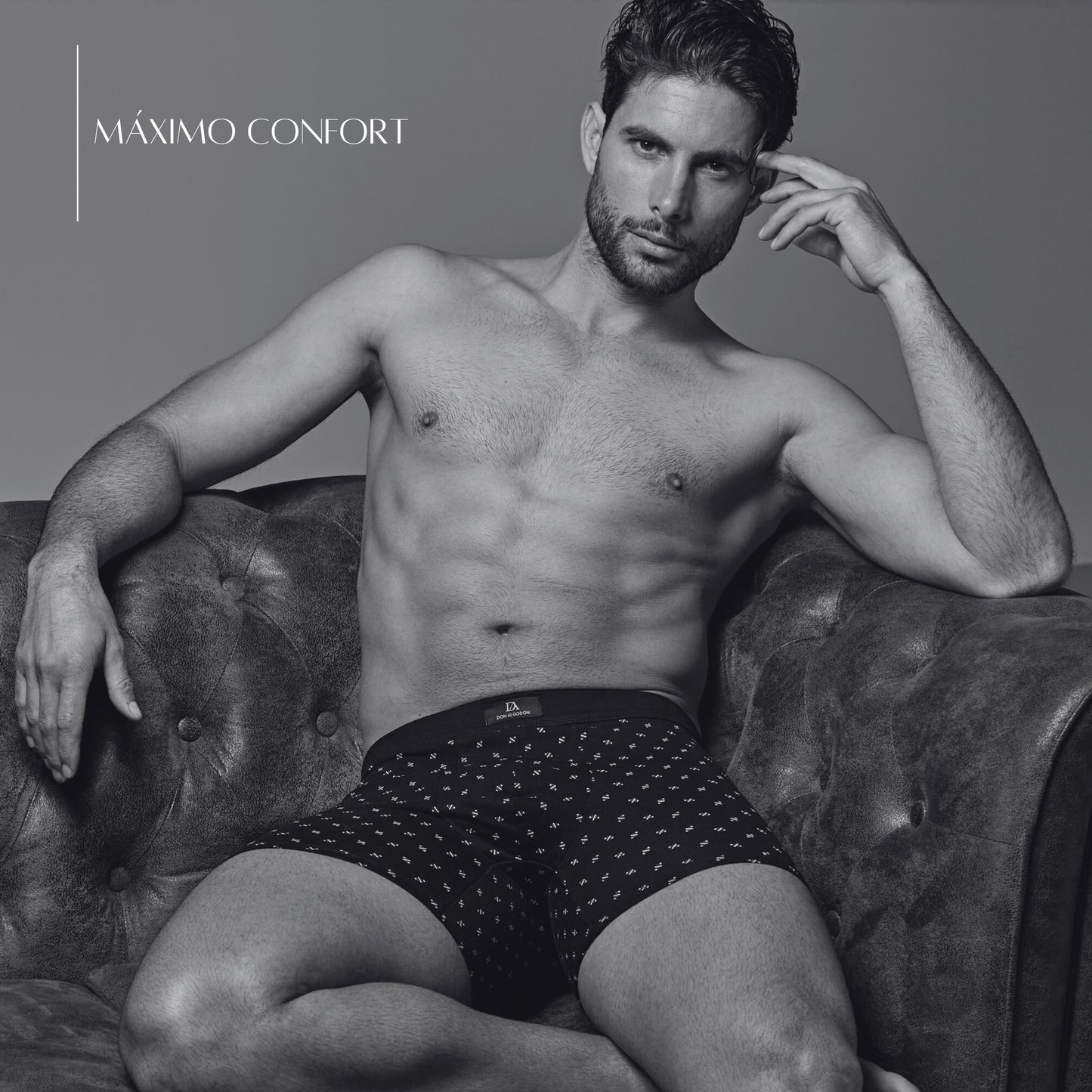 DON ALGODON PREMIUM| Pack de 6 Boxers Premium Para Hombre | Elegantes y Cómodos | Máximo Confort | 3 Colores, 3 Estampados | 4 Tallas: M, L, XL, XXL | Suaves y Transpirables