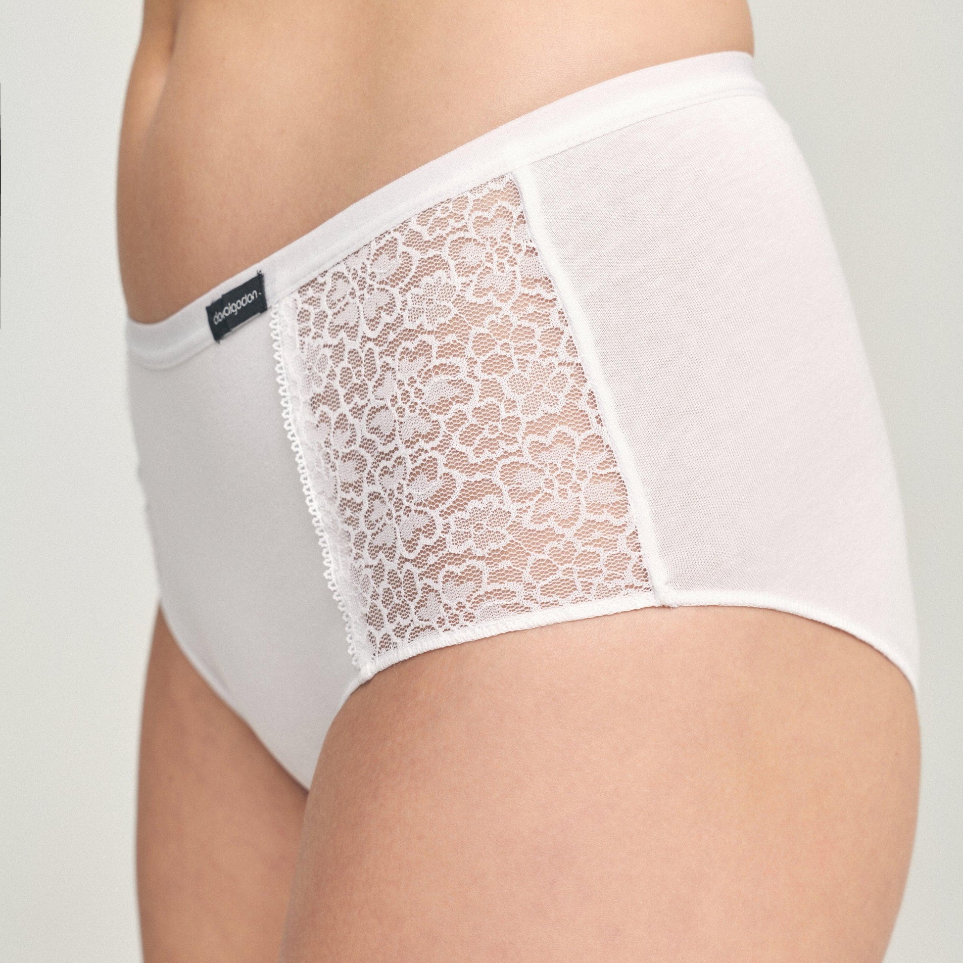 Don Algodon | Pack de 6 Bragas con Cintura de Encaje Tiro Alto | Transpirables - Underwear Essentials