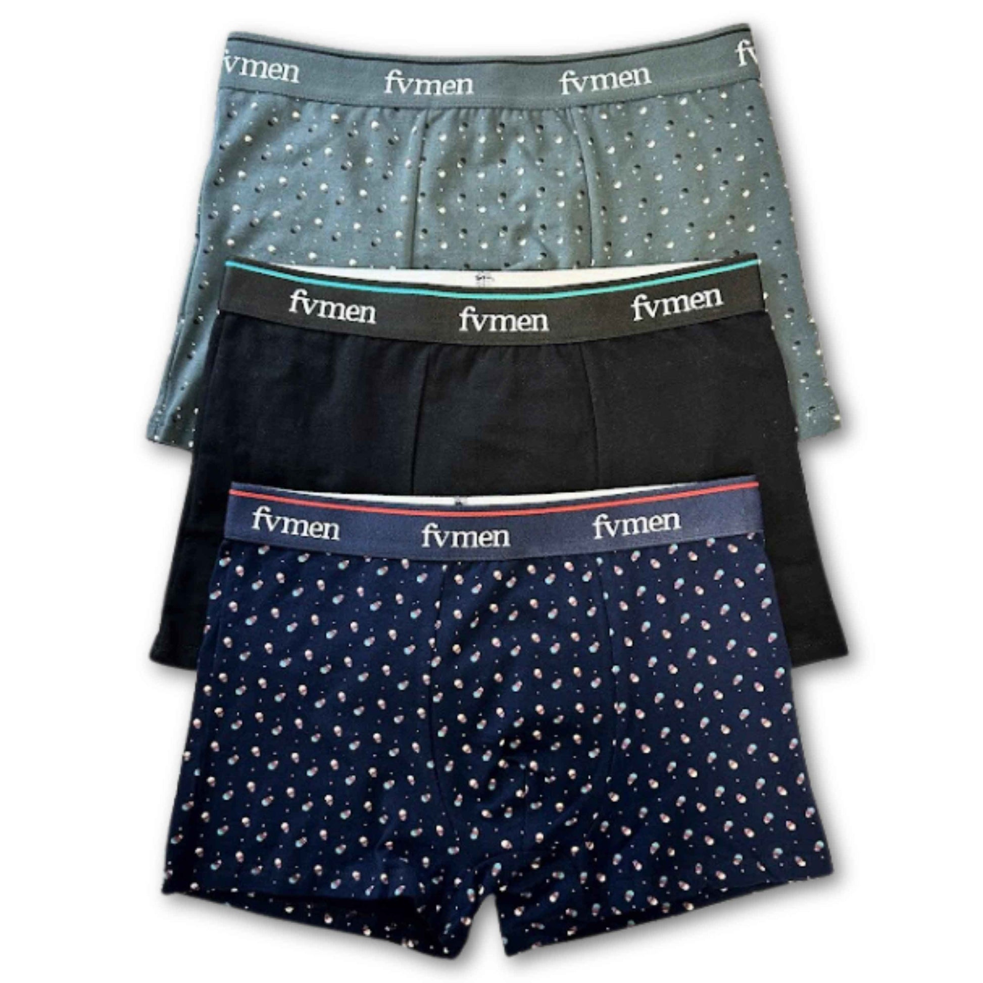 FEVI | Pack 6 Boxers para Hombre Liso y Estampado | Transpirables